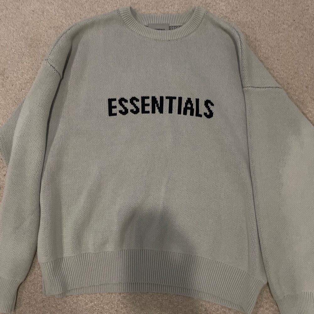 Ssense Exclusive Knit Pullover Concrete